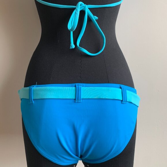 Billabong surf BLUE CRUSH era Vintage bikini pink belted halter top set RARE - Picture 7 of 8